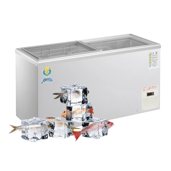 Commercial display medical deep freezer for hotel restaurant