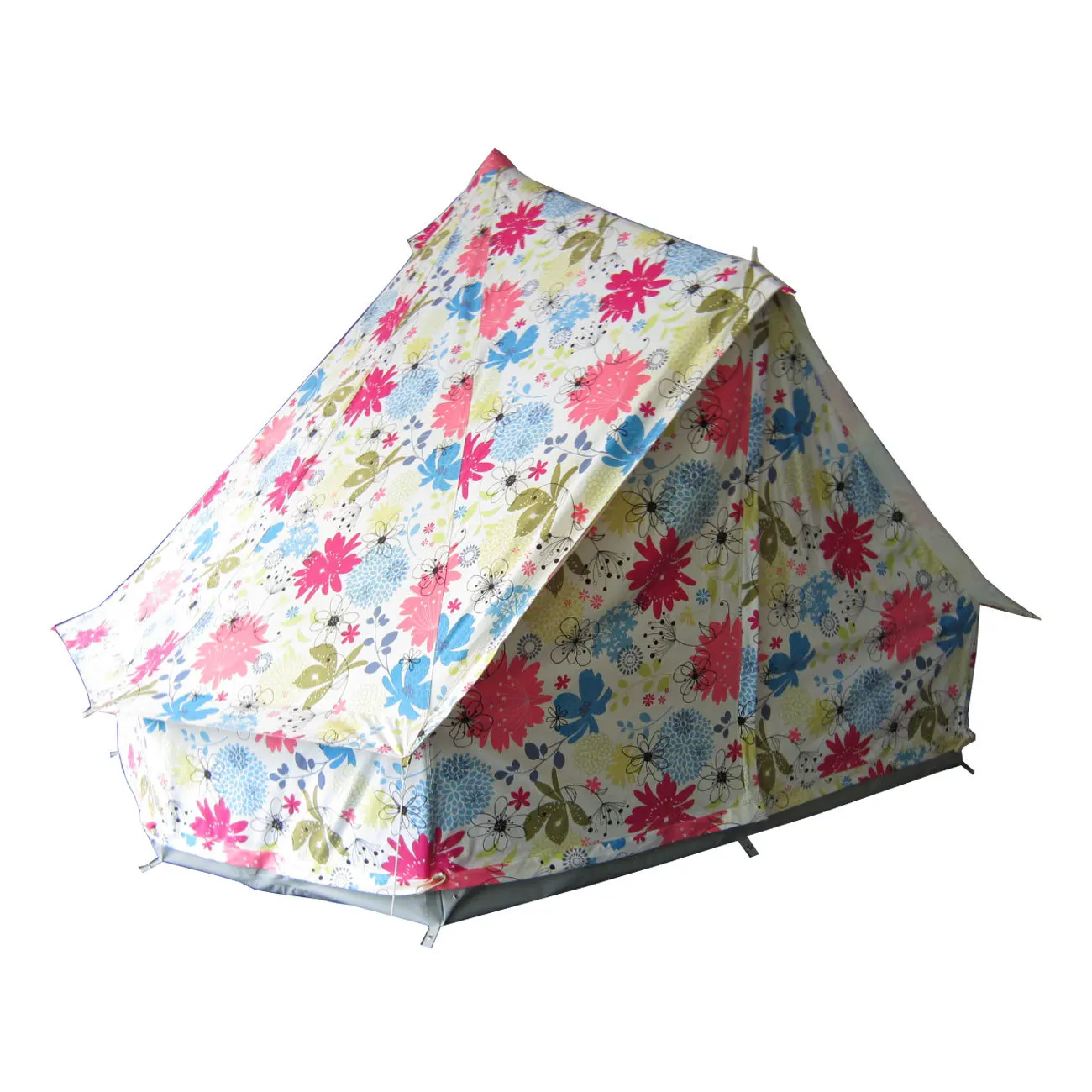 Luxury bell tent mesh wall 3m 4m 5m 6m 7m waterproof canvas fabric family camping tent