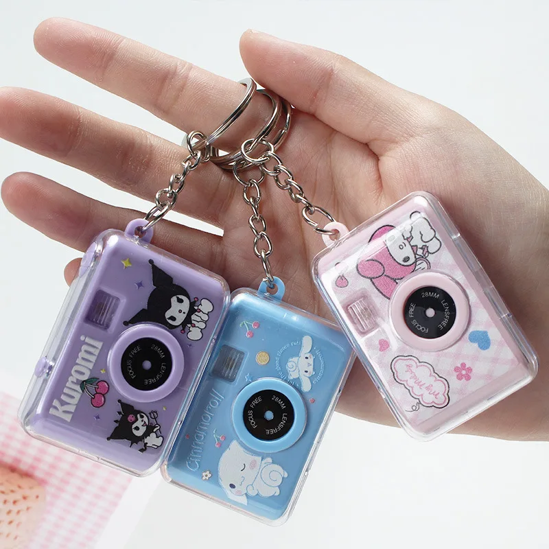 Mini Camera Design Led Keychain Cute Novelty Key Ring Child Toy Kids Gift Pendant Camera Digital LED new with UV Printing