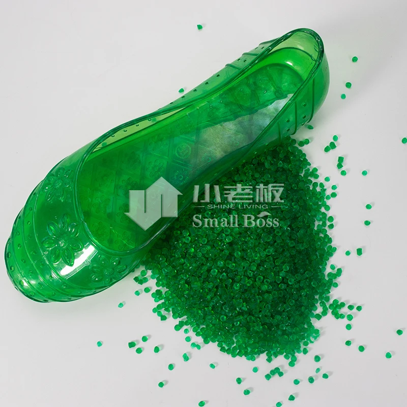 virgin crystal transparent soft PVC granules compound colors injection low price for shoes soles rain boots