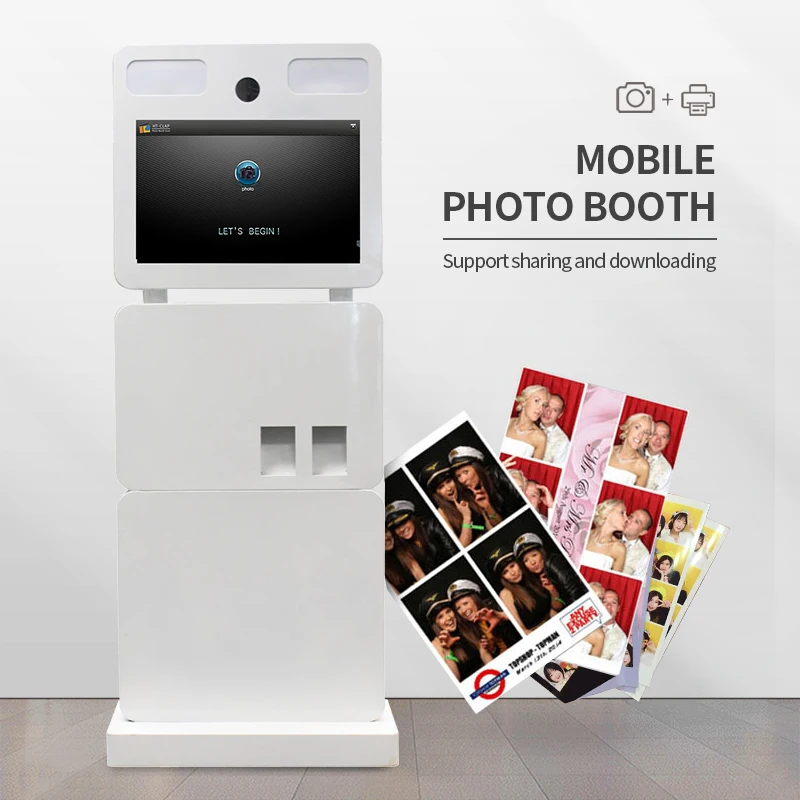 Wholesale Price Touch Screen Photo Booth Machine For Wedding Part  Event Commercial Business Kiosk