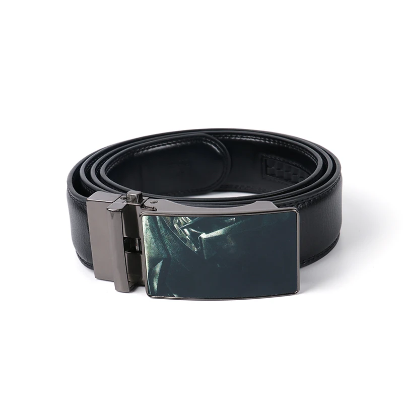 
Hot selling luxury detachable glide pu leather 2021 round fashion belt buckle 