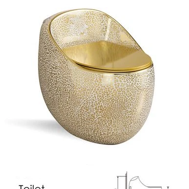 Factory Price Egg shaped Smart sensor bathroom intelligent heated smart toilet ceramic S trap ceramic gold toilet seat commodes