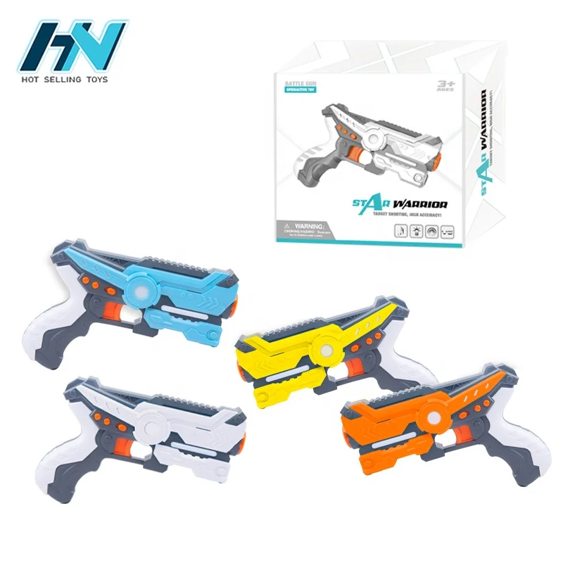 HUANUO infrared shock laser gun shooting games toy laser tag with light and sound