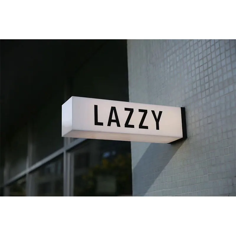 Led menu board Way Finding Illuminated Exterior Light Box Shop Sign illuminated lightbox signage