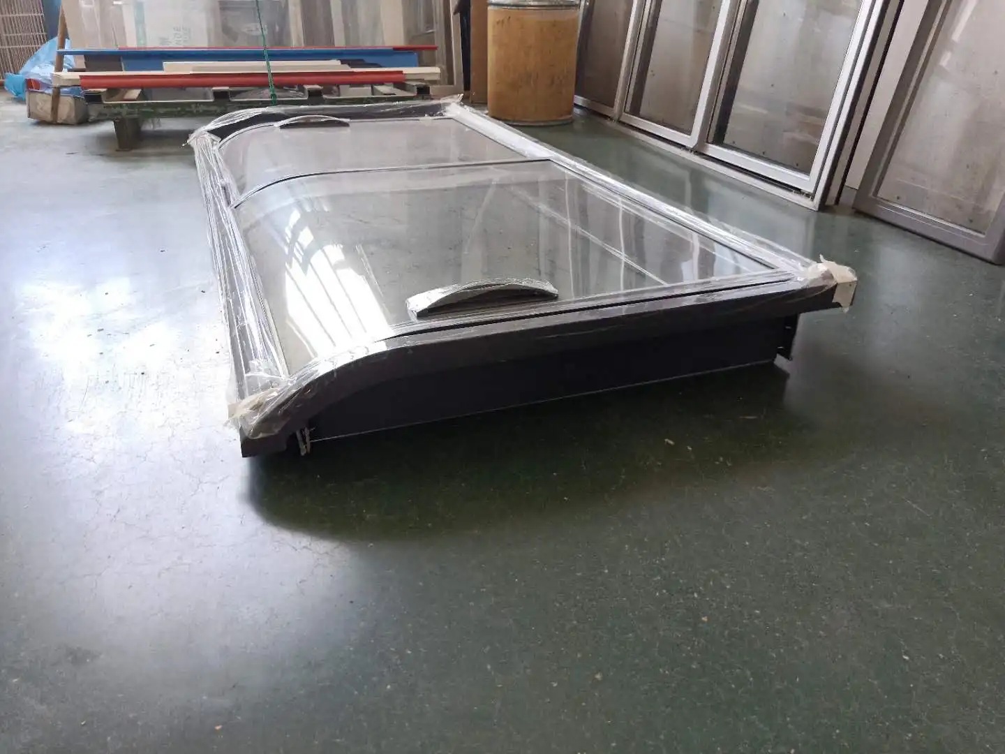 High Quality Congelador Puerta De Cristal Curved Glass Door Abs Frame For Chest Freezers