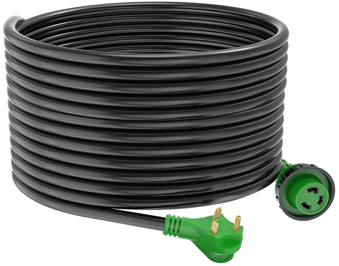 ETL Listed 30 Amp 25 Feet RV Power Cord Twist Locking, Heavy Duty 10 Gauge 3 Wire STW Pure Copper Wire with Grip Handle