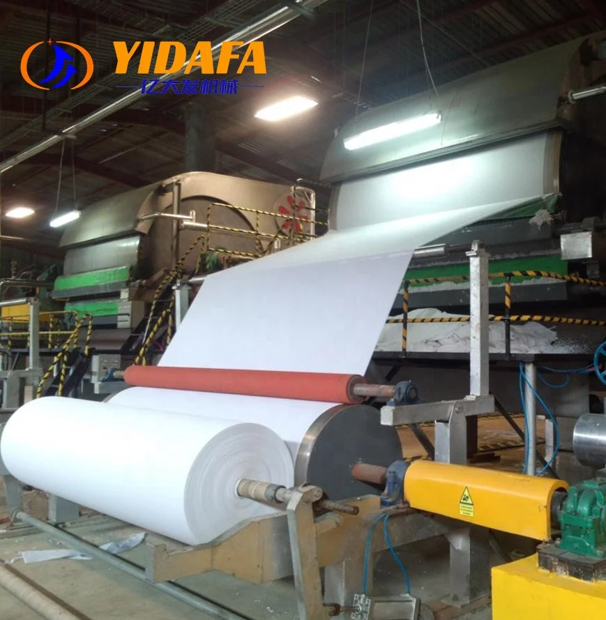 Waste paper recycling pulp small business ideas toilet tissue paper roll making machine for sale in USA