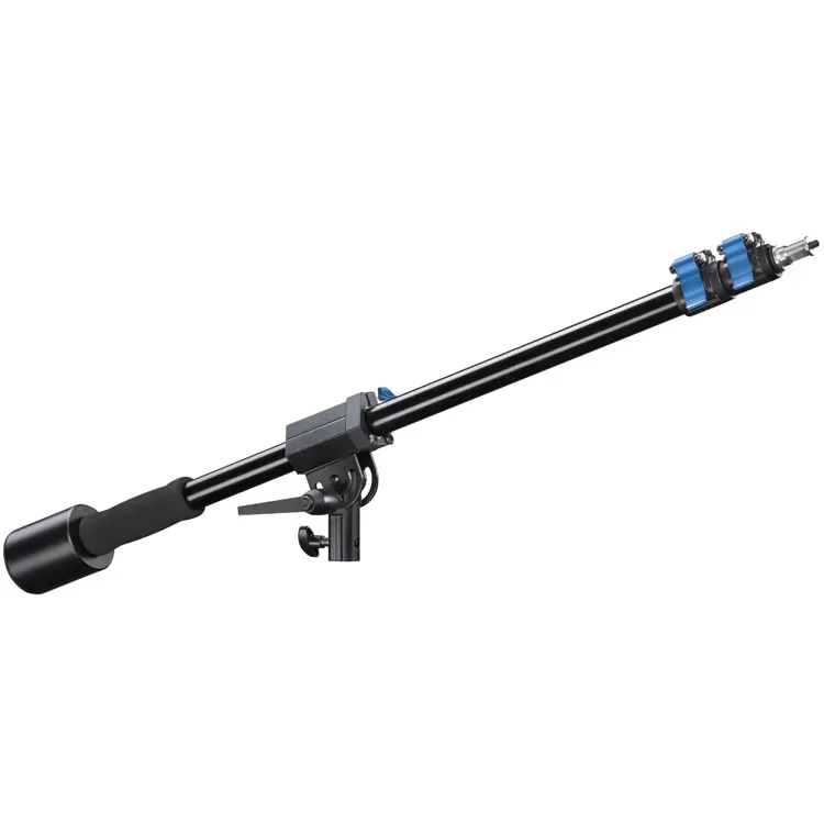 Heavy Duty студия 2-в-1 металлический зажимной головкой ложки с длинной ручкой, складывающаяся штанга микрофона штангу перекладина для легких стендов