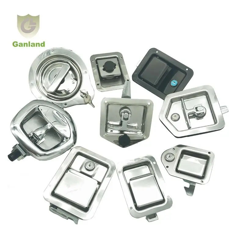 GL-12137 Truck Toolbox Heavy Duty Whale Tail T Handle Lock Latch for for Trailer Caravan Ute Canopy