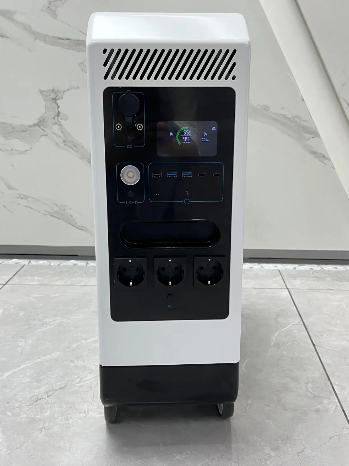 Все в одном портативная электростанция 4800Wh солнечная панель зарядка Lifepo4 батарея с инвертором 2000 Вт
