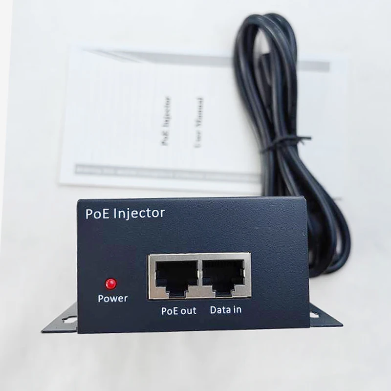 CE Certified 10000Mbps 10G 90W High Power POE Injector Stackable Switch with SNMP & QoS 48V DC Output in Stock