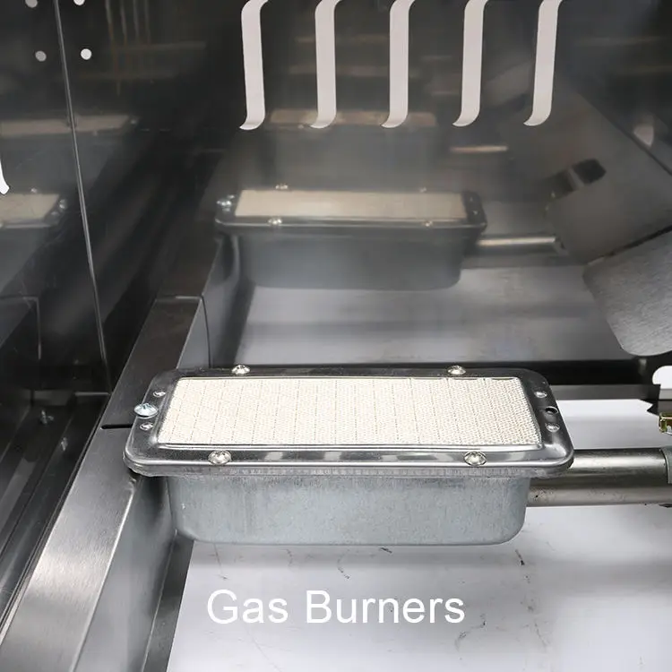 small business 1 tank Chicken gas deep fryer chips deep gas burner fryer machine commercial stainless steel fryer temp control