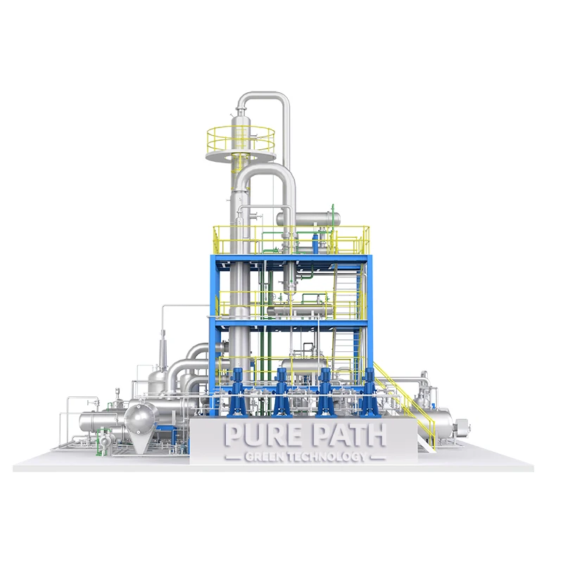 High Efficiency Waste Engine Oil Recycling Machine To Standard Diesel