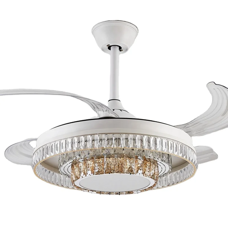 Y003 Modern remote control 42 inch bladeless 110/220v ceiling fans with lights lamp led designer luz con ventilador oculto techo