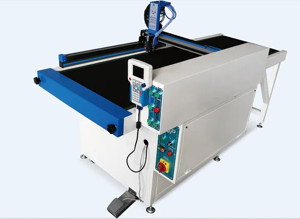 
leather watch belt automatic gluing machine with camera searching 