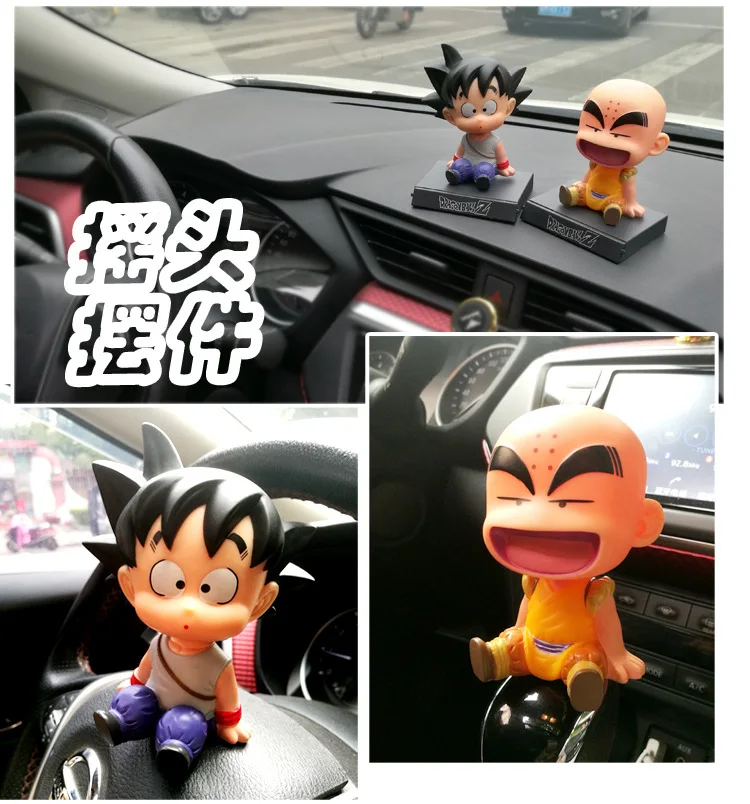 New DBZ Bobble Head Figure Vegeta Shake Head Figure Doll Goku Bobble-Head Toy Figures For Car Dashboard