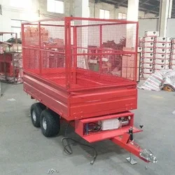 
hydraulic dump trailer single axle four wheel ATV trailer 2000kgs 3000kgs 