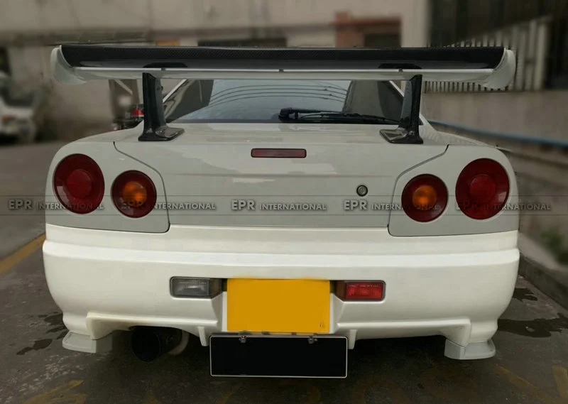 Для NISSAN Skyline R34 GTT ESB стильный задний бампер высококачественное стекловолокно автомобильные аксессуары