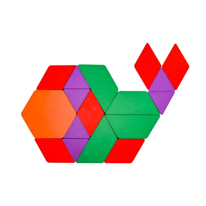 Manufacturers direct infant early education geometric shape Tangram toys 170 pieces