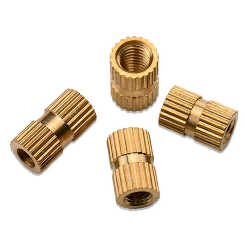 M2 M2.5 M3 M4 M5 M6 M8 Threaded insert nut Brass Knurled nut plastics injection molding