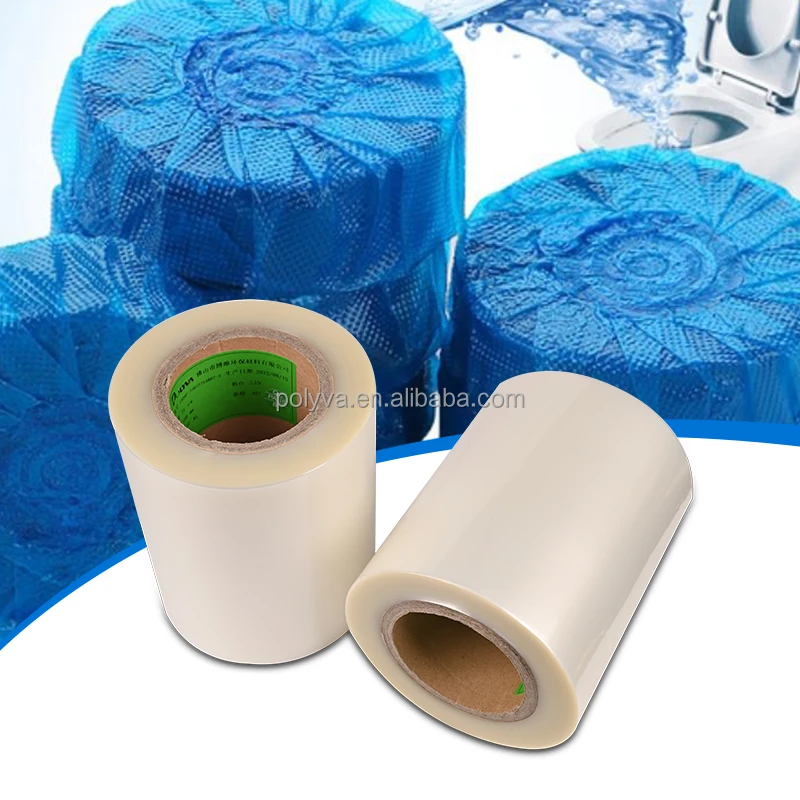 Polyva laundry pods making block soap blue bubble other washing water soluble packing stretch film