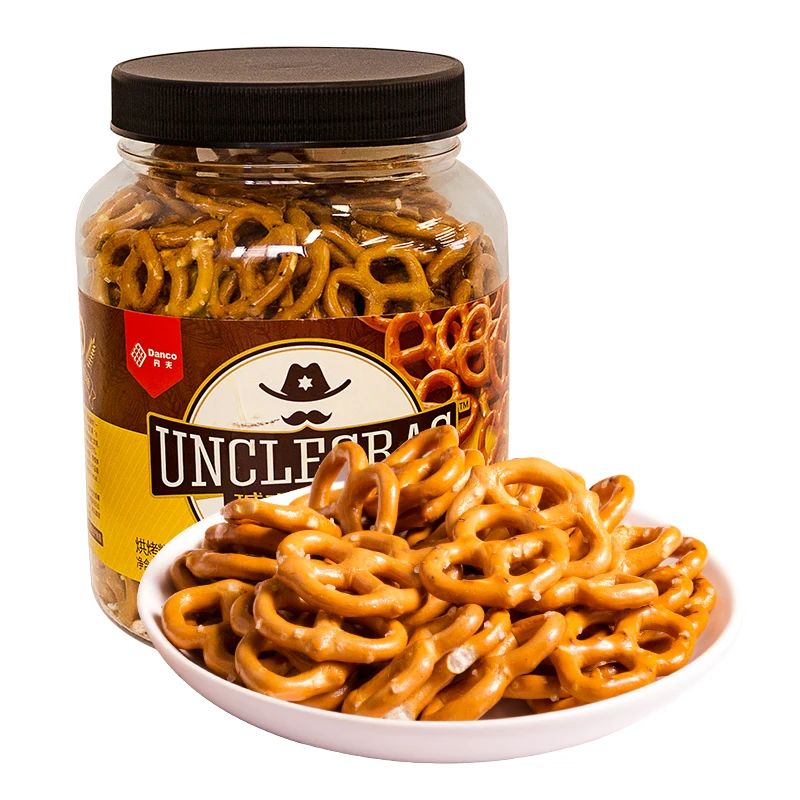 300 г немецкий щелочной хлеб с круглой бабочкой соленые закуски мини-бисквитом Снэк для