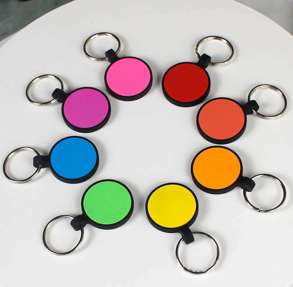 Good Quality Round Shape Silicone Dog ID Tag Soft Personalized Dog ID Tags