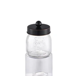 304 Stainless Steel Lid Bathroom Liquid Soap Dispenser Lid 16 oz  Glass Mason Jar