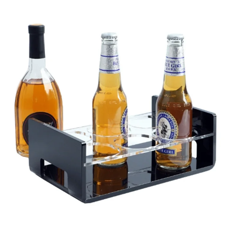 Manufacturer custom new acrylic wine rack business super bar display stand night clue wine acrylic display case