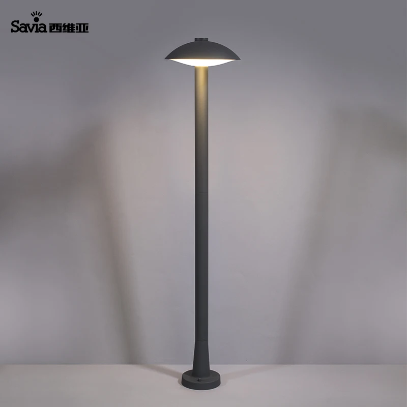 Savia modern landscape pole light waterproof IP65 aluminum park street LED column lamp yard lawn outdoor decorative garden lamp