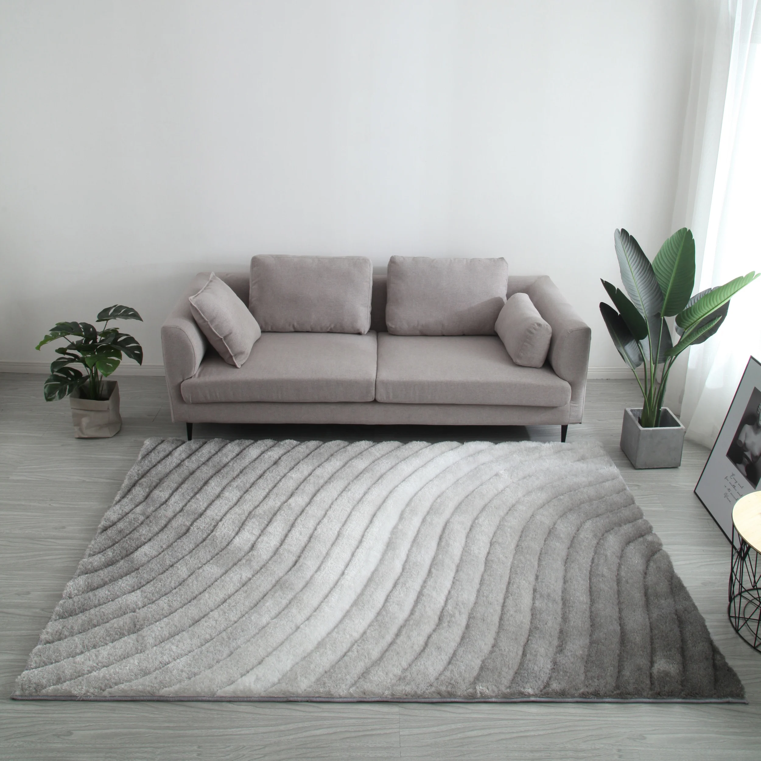 Import bedroom new design 3D floor shaggy carpet