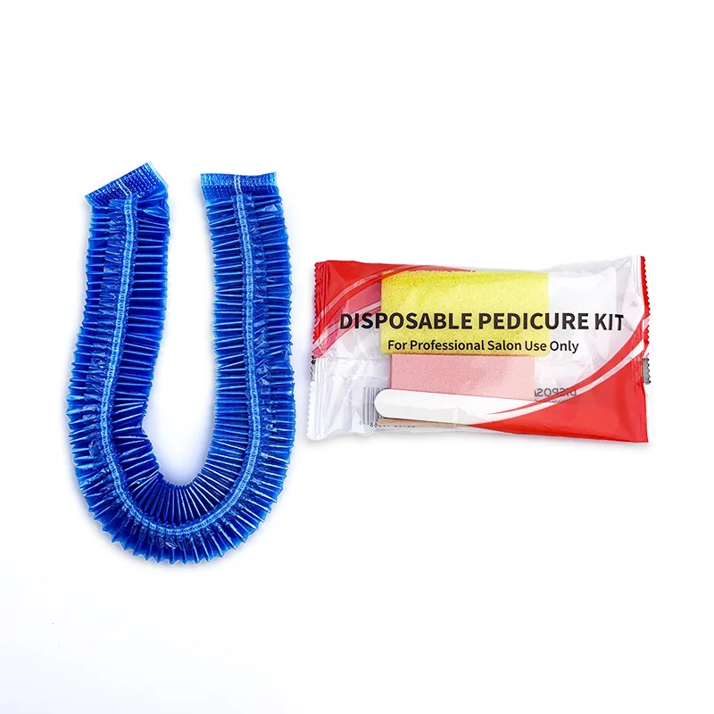 Disposable 400pcs manicure nail kit and 400pcs pedicure spa liner