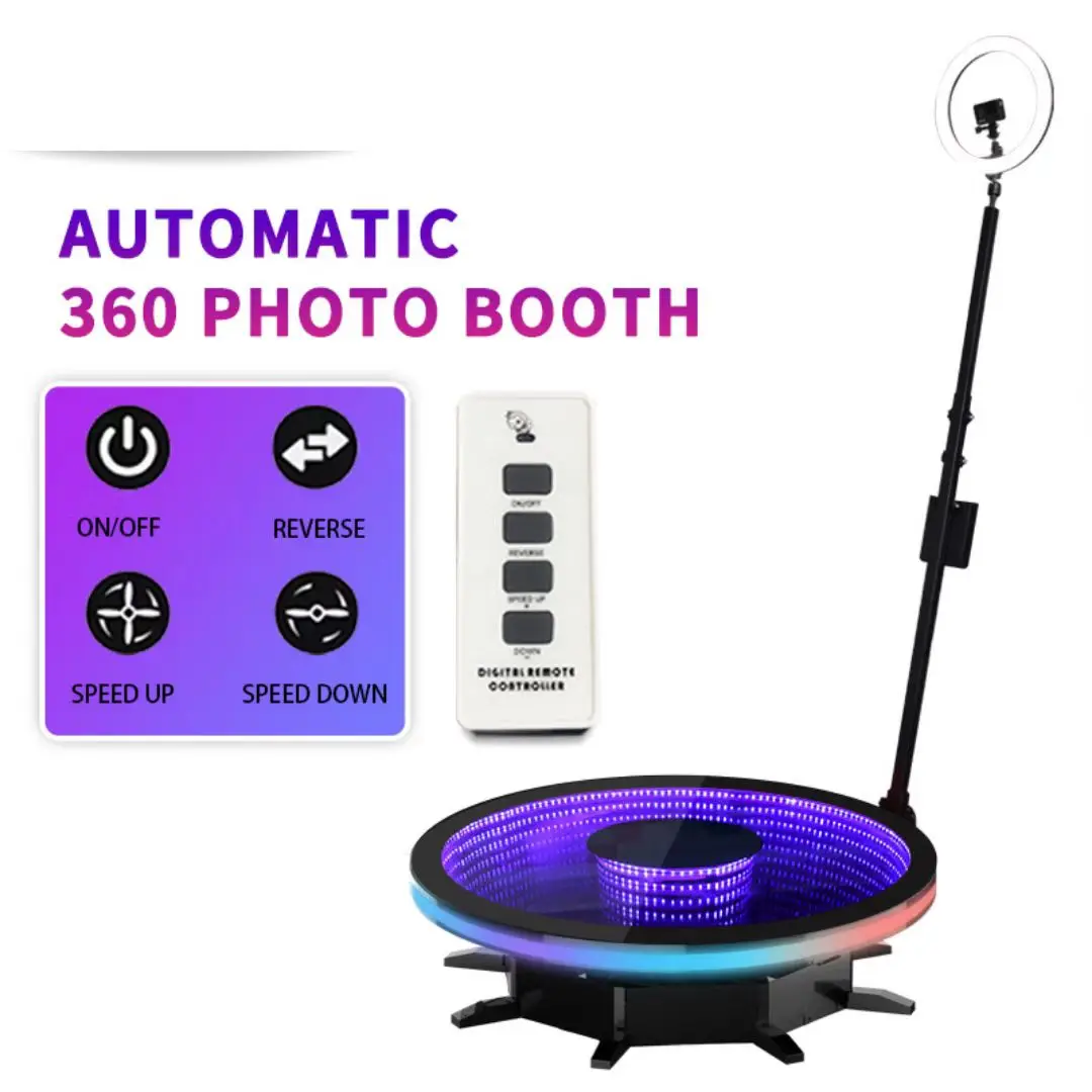 2022 Hot Sale New Portable Selfie 360 Spinner Degree Platform Business Photo Booth Camera Vending Machine Video Booth