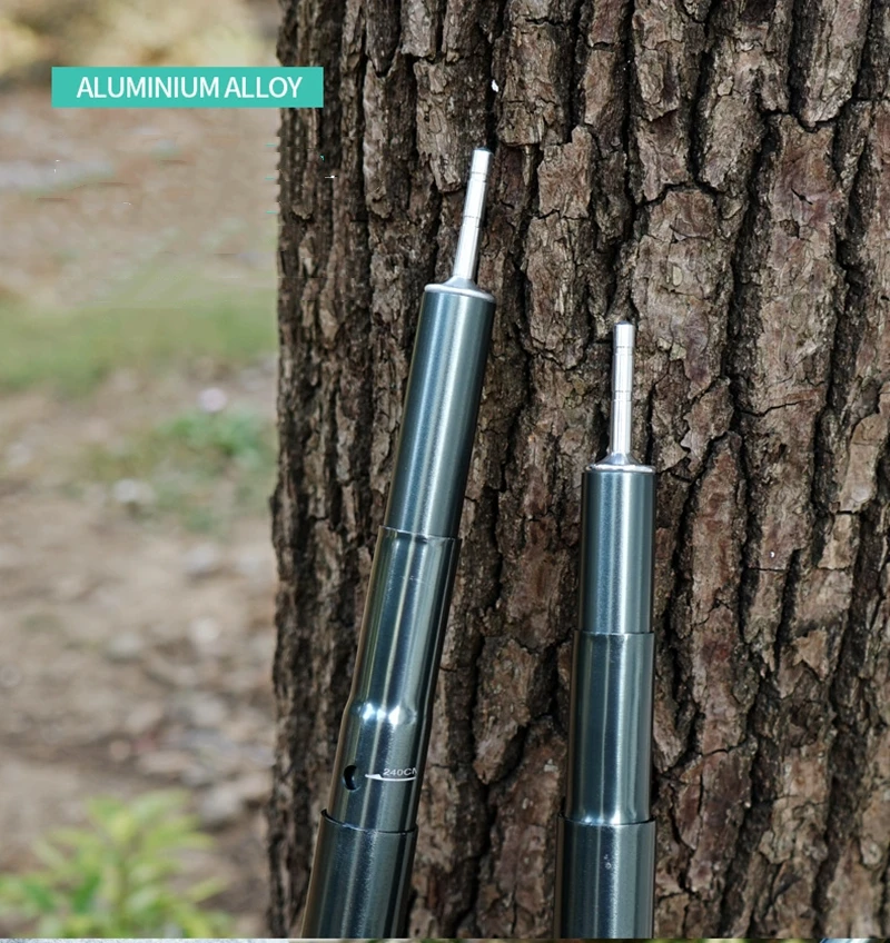Collapsible Lightweight Adjustable Telescoping Aluminum Tent Tarp Poles for Camping Backpack Hammocks Sun Shade Shelters Awnings