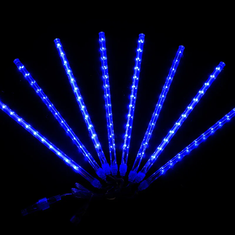 Outdoor waterproof 50cm 10 Tube 480 LED Christmas String Light Snow Falling Raindrop Icicle Meteor Shower Rain Light for garden