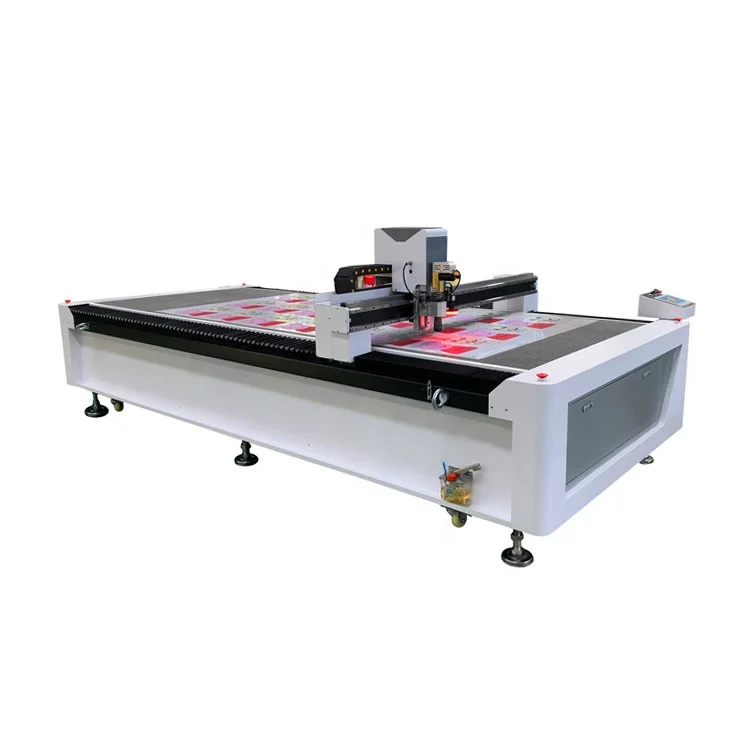 Weier 1325 1530 CNC Flatbed Cutter Oscillating Knife Circular PE Foam Cutting Machine