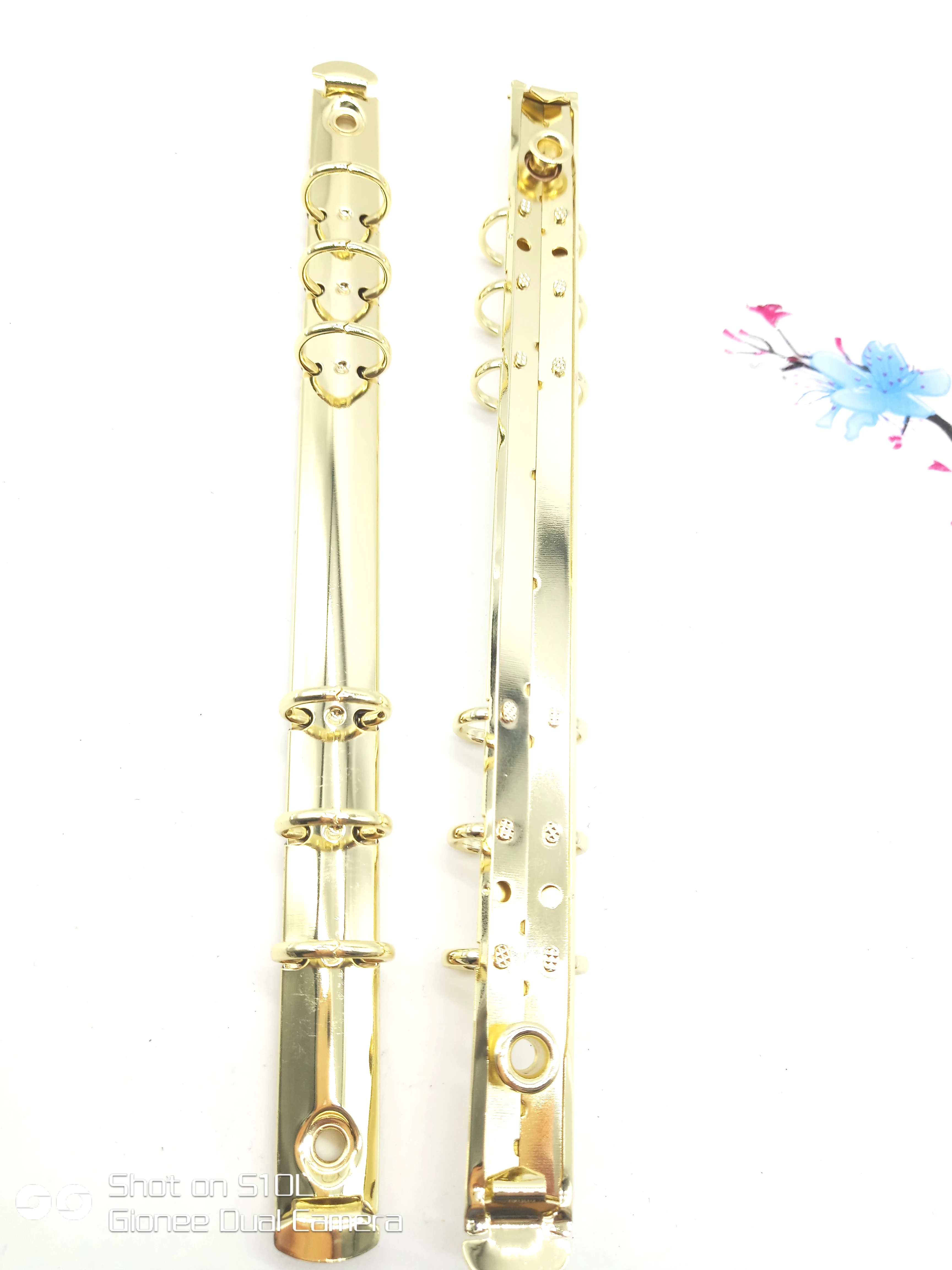 Metal Rose Gold Loose-Leaf Binder Rings Mechanism For A6 A5 B5 A4 Notebooks Black Silver Binders Clip