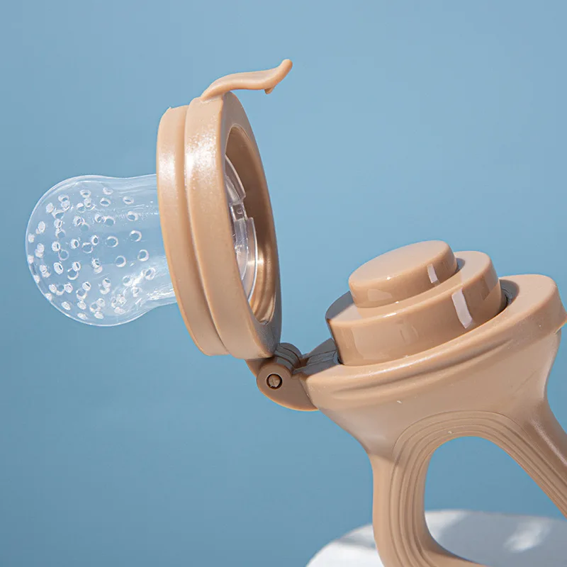 Baby Products Hot Sell BPA Free Soft Safe Silicone Infant Fruit Food Feeder Pacifier With Cover