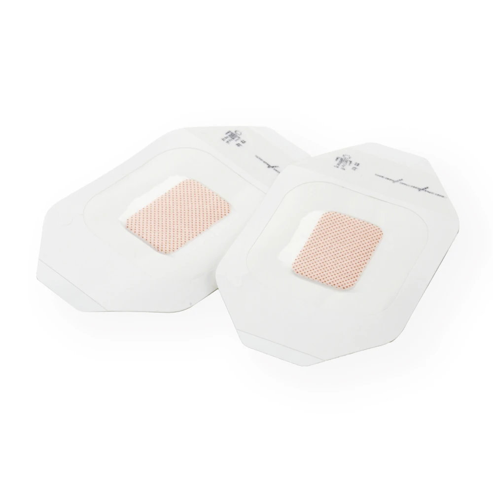 Transparent PU Film iv cannula dressing with pad