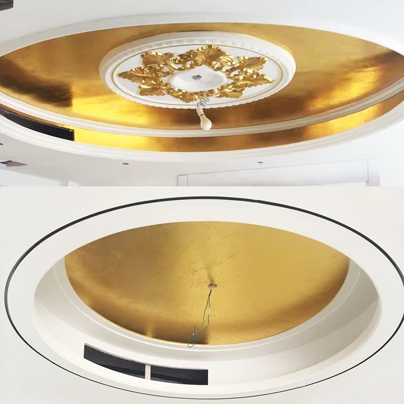 16x16cm #2.0 imitation gold leaf foil for home furniture art decoration DIY handwork gold paper copper leaf sheets