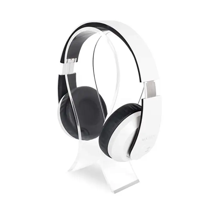 Illuminated Earphone Acrylic Headset Holder LED Lighted Headphone Display Stand