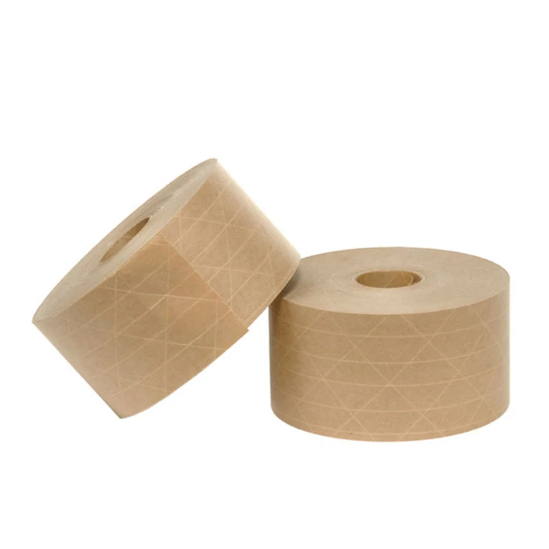  Strong Self Adhesive Carton Packing Brown Reinforced Kraft Paper Tape