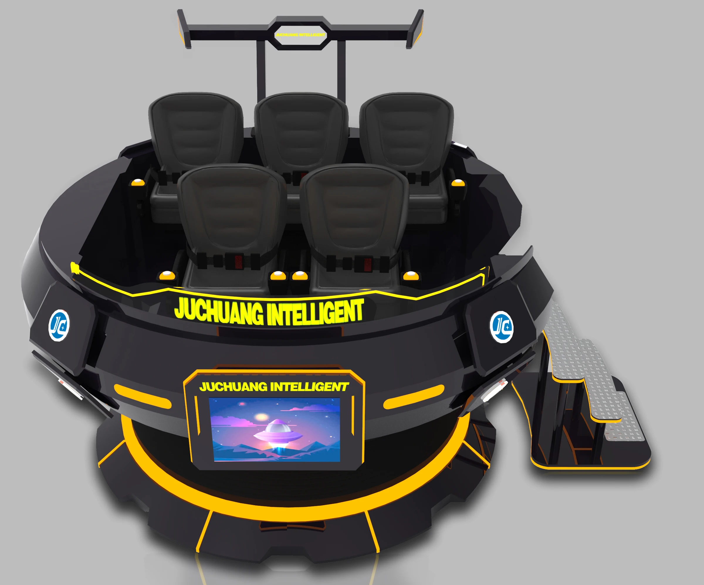 Cool Sci-fi Flying Saucer Appearance 360 Degree Flight Simulator Cinema