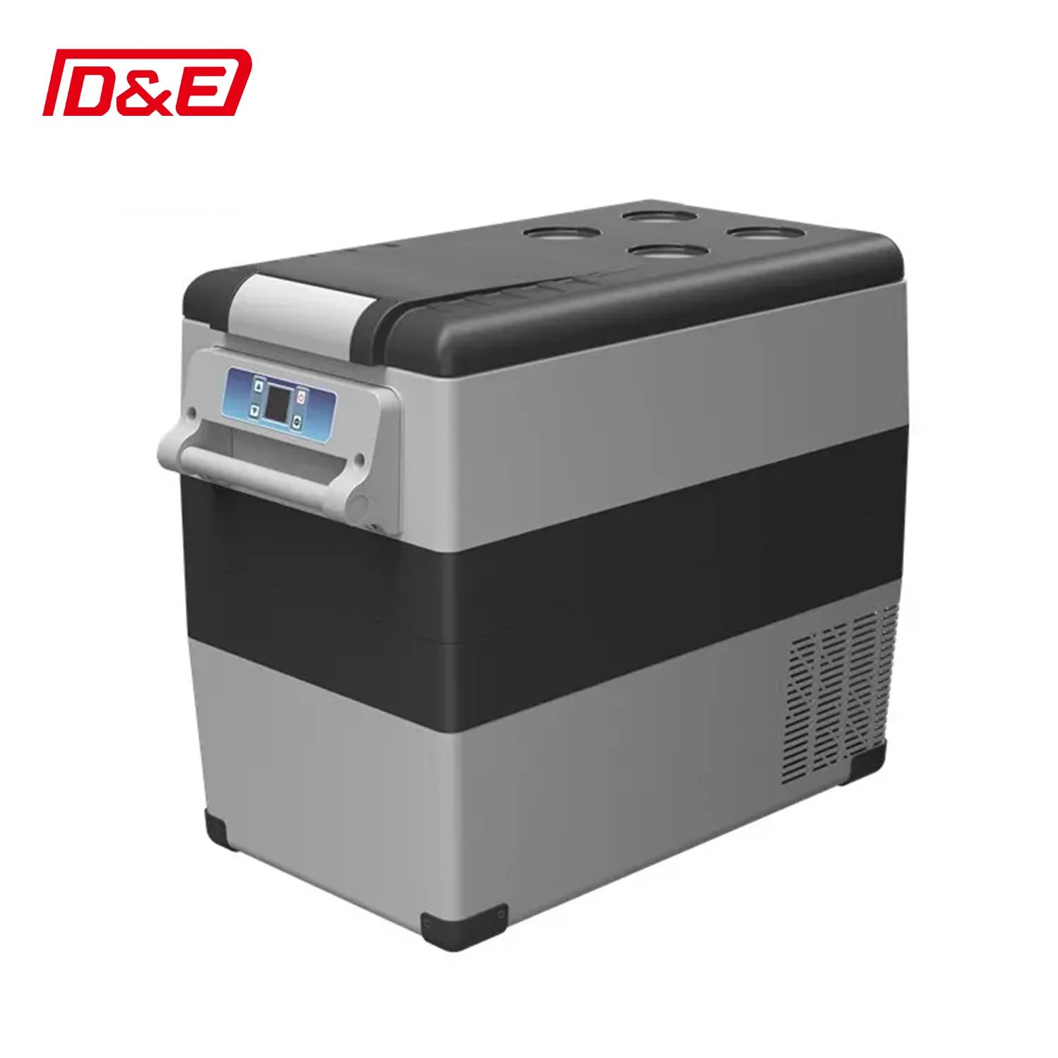 Portable 55L Car Fridge Compressor Refrigerator Durable DC12V/AC220V Freezer Car Camping RV Truck Electric Power Source Outdoor