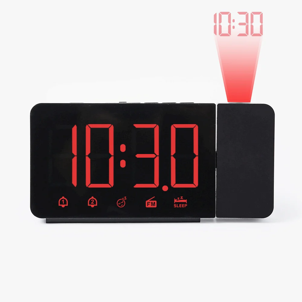 electronic alarm clock audio, listening to temperature and humidity weather station table set small gifts music to wake up the /