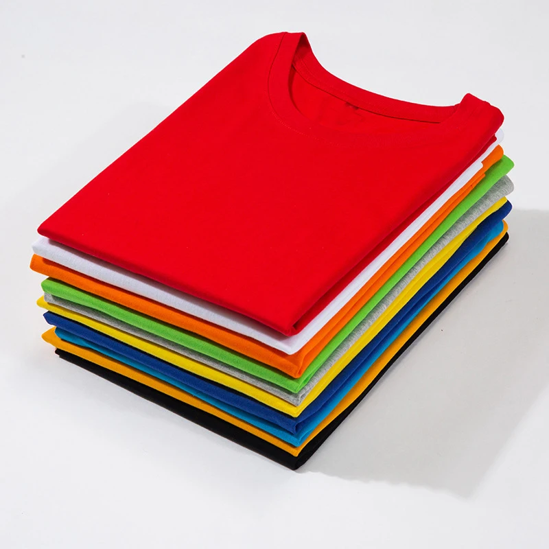 Blank ring spun preshunk 100% cotton t shirt wholesale factory competitive price workwear oem t-shirt