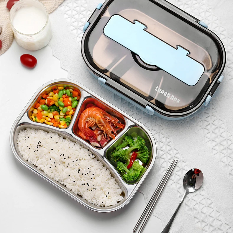 Wholesale Eco-Friendly Heat Preservation Thermal Big Lunch Box Stainless Steel Tiffin for School Children Kids