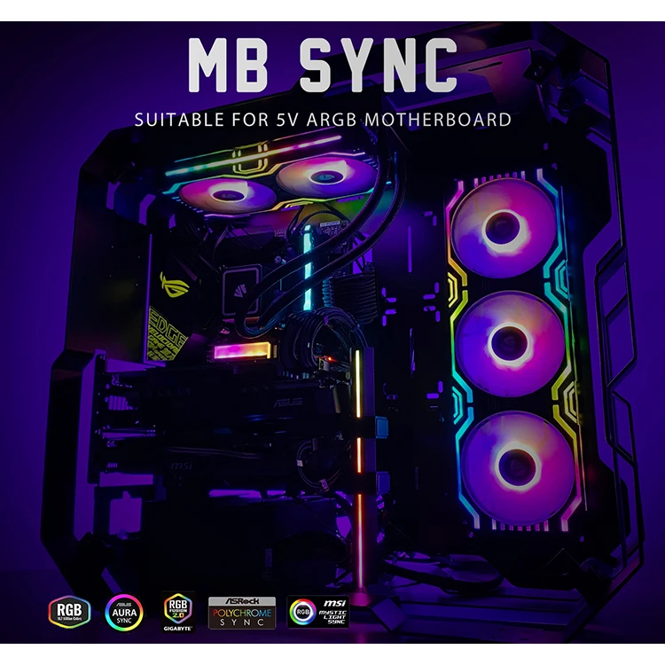 Лидер продаж от производителя, современный дизайн Led 360 мм черная рамка интегрированный Argb вентилятор MATRIX-Black-360mm Rgb компьютер водяного охлаждения Fann