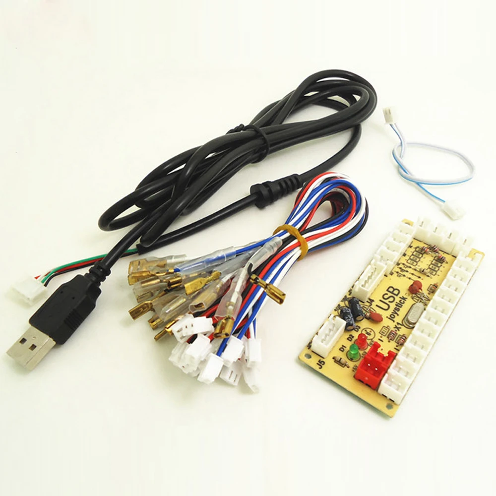 1 player USB Cable board to PC Joystick For DIY arcade game